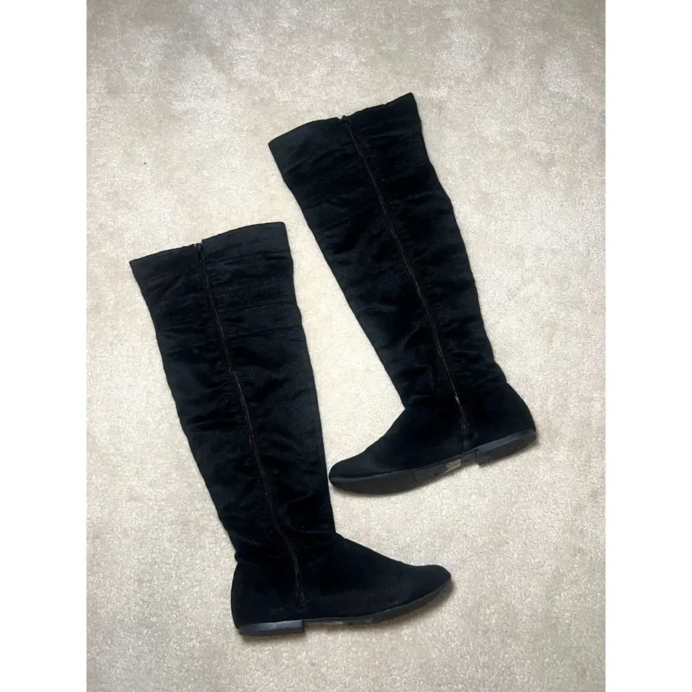 Qupid Black Knee High Riding Boots | Size 7 - Picture 2 of 4